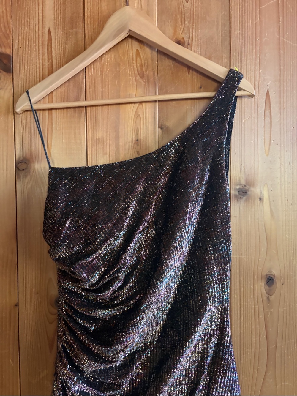 Vintage 70s New Leaf Rainbow Lame Disco Dress Small - Picture 2 of 6